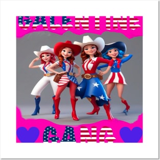 Galentine gang rodeo girls Posters and Art